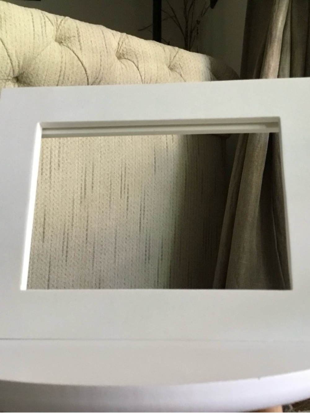 NEW 5x7 White Stone Picture Frame